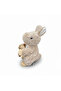 Soft Beige Mother and Baby Bunny Plush Toy - 6