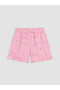 Lcw Kids Pink Daisy Patterned Girls' Shorts Set - 5