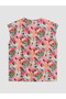 Lcw Studio Pink Tie-Neck Floral Blouse - 5