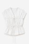 Gipeli Tie-Back Blouse White