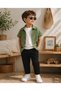 3-Piece Kids and Baby Set: Shirt, T-Shirt, and Shorts