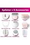 Epilator Series 8000 5 in 1 Shaver for Women, Trimmer, Pedicure and Body Exfoliator with 9 A - 7
