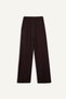 Wide Leg Brown Women's Sweatpants F0998Ax/Bn340 - 3