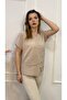 100% Organic Cotton Women's Asymmetrical Front Blouse with Sequin Detail - 5