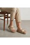(Pollen) Velcro Very Comfortable Daily Women's Slippers Beige - 2