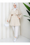 Semi-Lined Torino Fabric Oversize Trench Coat Rc3136 - 4