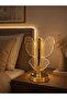 مصباح طاولة LED ذهبي فاخر، إضاءة زخرفية حديثة لديكور المنزل والمكتب - 3