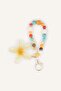Women's Floral Beaded Keychain H6412Axns