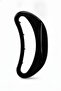Shiny Black Curved Hair Clip Modern Design Stylish Hair Accessory