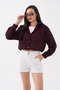 Tulle Modal Shirt with Neckline Detail and Athlete Style - 2