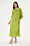 Apple Green Italian 100% Linen Jacket with Mesh on the Shoulder and Collar 2 Piece Set Long Linen Suit Size 38 - 44 - 3