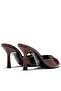 Vienza Women's Burgundy Crocodile Open-Toe 8.5 cm Thin Heeled Mule Slippers - 3