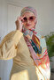 Fern Desen Italian Silk Shawl - Yellow