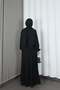 Half Pat Buttoned Waist Tie-Up Ayrobin Dress Black Hnt85451 - 8