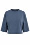 Natural viscose blouse with wide sleeves sitting on the waist - 5