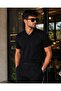 Men's Polo Paka (T-Shirt + Trousers) Comfortable Fit Button Detailed 2-Piece Top and Bottom Set - 2