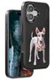Venco iPhone 16 Compatible Permanent Patterned Cover - Black