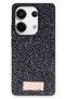 Onegif Redmi Note 13 Pro 4g Compatible Bright Glitter Cover - Black