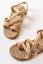 Quality Straw Detailed Summer Rope Sandals - 2