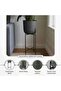 Parsley Metal Textured Planter With Stand 28x28x71cm - Black - 5