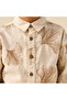 Long Sleeves Shirt with Leaf Embroidery - 5