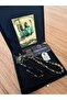 Photographed Systematic Prayer Beads with Certificated Gold Particles, Written and Lettered Prayer Beads, Special Gift Prayer Beads for Men.