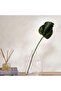 Artificial Ruffled Fan Palm Leaf Stem H65 - Green