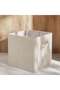Colin Foldable Storage Basket 25.4x25.4x25.4cm-grey Stripe - 3