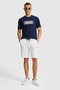 Men's Ecru Knitted Shorts 50322605-Vr019