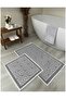 Natural Cotton Bath Mat Set of 2 60X100 + 50X80 cm