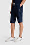 Men's Navy Blue Knitted Shorts 50322331-Vr033 - 4