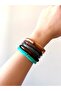 Colorful Flexible Round Bone Bracelet Pntrest Summer Bohem Combination - 4