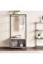 Gilia Display Cabinet Melamine - Natural & Black - 2