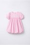 Girl's Pink Balloon Sleeve Dress