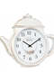 Ceas de perete, forma ceanic, alb, 34 cm, - 2
