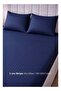 3-Piece Striped Microfiber Fitted Sheet Set Super King 200x200cm, Royal Blue - 4