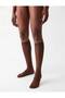 Matte 20 Den Thin Semi-Transparent Toe-To-Toe Knee-Length Pantyhose Socks Chestnut