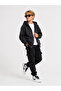 Boy's 3 Thread Threaded Hooded Zippered School Sweat G2027-3