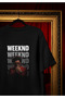 Weeknd Printed Crewneck Cotton Oversize Fit Unisex Short Sleeve T-Shirt