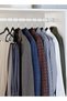 50 Piece Non-Slip Ultra Slim Velvet Hanger, Set Made In Sturdy Material For Closet Organization in Black, 44.5x23.5cm - 5