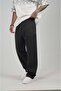 Baggy Fit Bottom Sweatpants with Elastic Waist and Pockets - 5