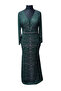Ivy Sparkle V-Neck Stoned Fish Evening Dress - 2