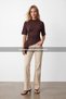 Women's Brown Gathered Detailed Asymmetrical Cut Blouse Alc-X15562 - 2