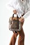 Ventis Amazing Vintage Women's Backpack Multi-Compartment Patterned Design Quilted Model:571-21E