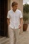 Ribbed 100% Cotton Short Sleeve T-Shirt - 3