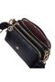 Mini Size Women's 3-Compartment Crossbody Bag (Width 18 Cm; Height 11 cm) Black Victoria - 6