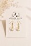 Earring Collection -Fehu Rune Ceramic Earrings - Handmade Custom Design - 6