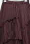 Elastic Waist Layered Voile Skirt – Dark Burgundy - 2