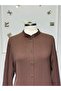 Women's New Season Ayrobin Fabric Buttoned Dress with Elastic Sleeves - 2