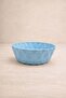 Crystal Patterned Stoneware Serving Bowl / Presentation Plate Blue 21.5 X 7 cm